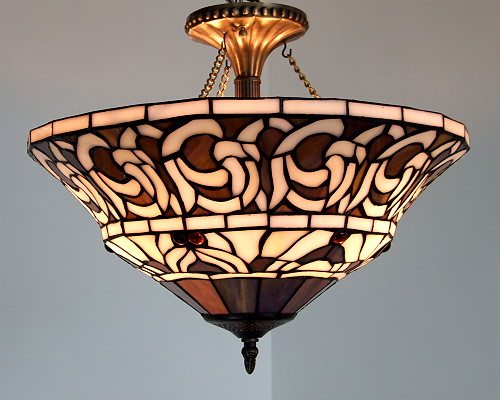 Deckenleuchte im Tiffany Stil D75