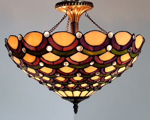 Deckenleuchte im Tiffany Stil D76