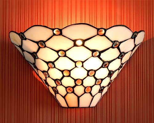 Wandlampe im Tiffany Stil W27