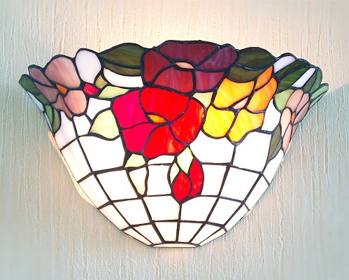 Wandlampe im Tiffany Stil W28