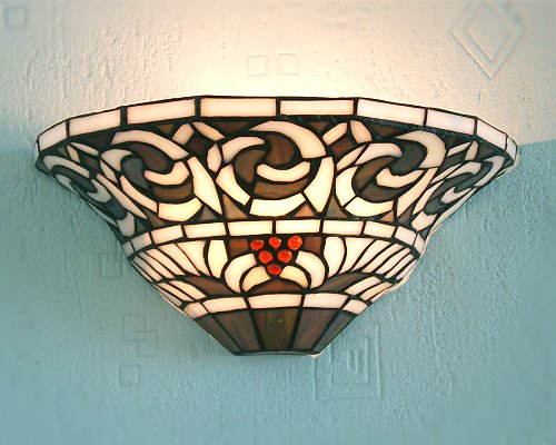 Wandlampe im Tiffany Stil W31