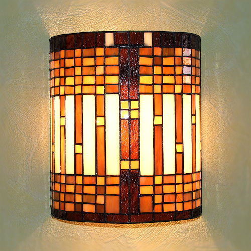 Wandlampe im Tiffany Stil W38