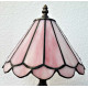 Tiffany Tischleuchte im Tiffany Stil Rosa m01