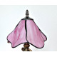 Tiffany Tischleuchte im Tiffany Stil Rosa Glas m09