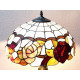 Tiffany Tischleuchte im Tiffany Stil mit Blumen m43