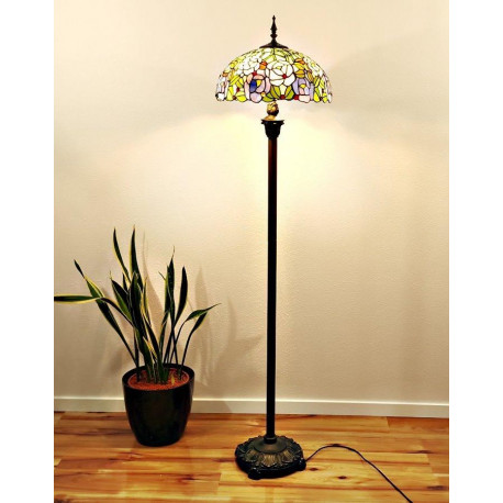 Tiffany Stehlampe im Tiffany Stil mit Blumen STL144