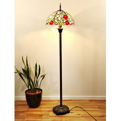 Tiffany Stehlampe im Tiffany Stil mit Blumen STL148