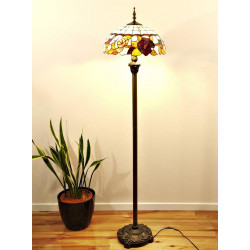 Tiffany Stehlampe im Tiffany Stil mit Blumen STL151