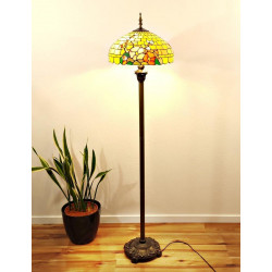 Tiffany Stehlampe im Tiffany Stil mit Blumen STL153