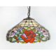 Tiffany Deckenleuchte im Tiffany Stil mit Blumen F426