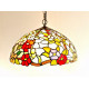 Tiffany Deckenleuchte mit Blumen im Tiffany Stil  F425