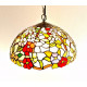 Tiffany Deckenleuchte mit Blumen im Tiffany Stil  F425
