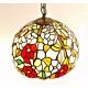 Tiffany Deckenleuchte im Tiffany Stil mit Blumen F435