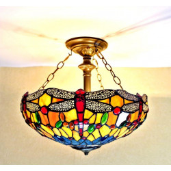 Tiffany Deckenleuchte im Tiffany Stil Dragonfly DT293