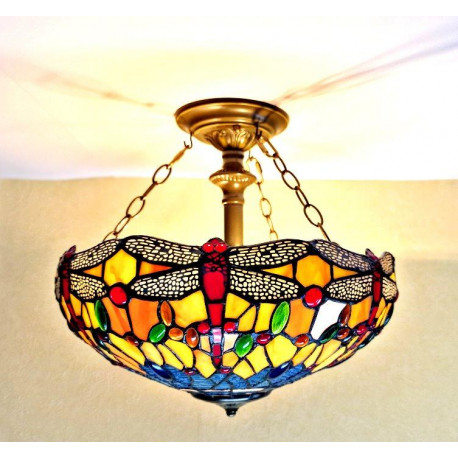 Tiffany Deckenleuchte im Tiffany Stil Dragonfly DT293