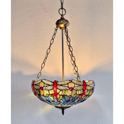 Tiffany Deckenleuchte im Tiffany Stil Deckenlampe Dragonfly B61