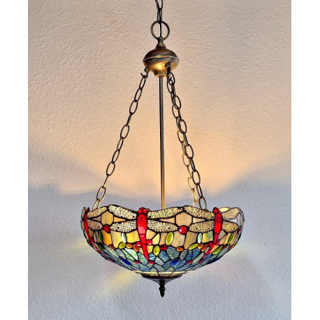 Tiffany Deckenleuchte im Tiffany Stil Deckenlampe Dragonfly B61