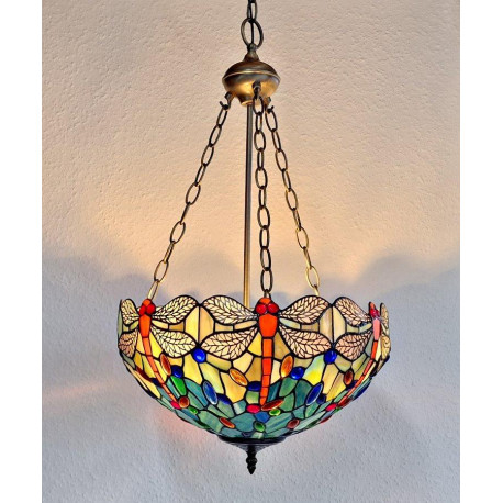 Tiffany Deckenleuchte im Tiffany Stil Deckenlampe Dragonfly B66