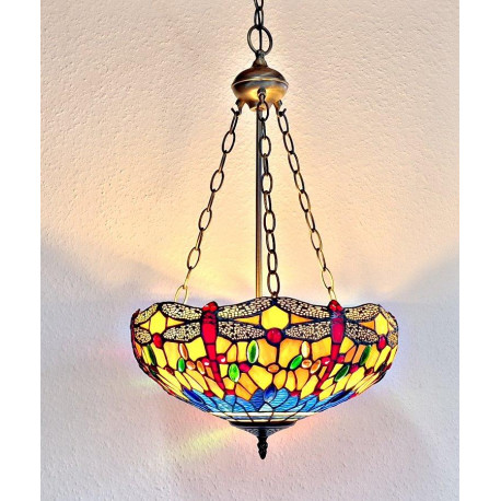 Tiffany Deckenleuchte im Tiffany Stil Deckenlampe Dragonfly B68
