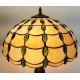 Tischleuchte beige im Tiffany Stil k157