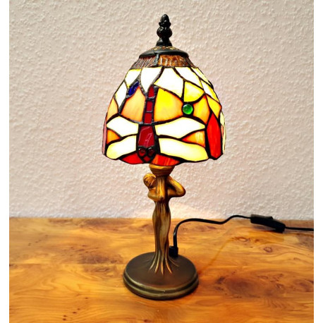 Tiffany Tischleuchte im Tiffany Stil Vogel M130