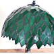 Tiffany Tischlampe Tischleuchte grün im Tiffany Stil a216