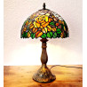 Tiffany Tischleuchte im Tiffany Stil Blumen Rosen m215