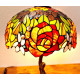 Tiffany Tischleuchte im Tiffany Stil Blumen Rosen m220
