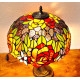 Tiffany Tischleuchte im Tiffany Stil Blumen Rosen m220