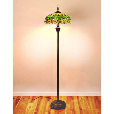 Tiffany Stehlampe im Tiffany Stil Dragonfly grün STL158
