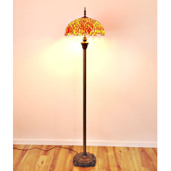 Tiffany Stehlampe orange im Tiffany Stil STL162