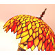 Tiffany Stehlampe orange im Tiffany Stil STL162