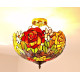 Tiffany Deckenleuchte im Tiffany Stil Rosen DT504