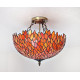 Tiffany Deckenleuchte im Tiffany Stil orange dt507