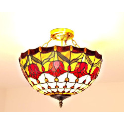 Tiffany Deckenleuchte im Tiffany Stil Blumen dt505
