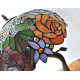 Tiffany Tischleuchte im Tiffany Stil Blumen Rosen m228