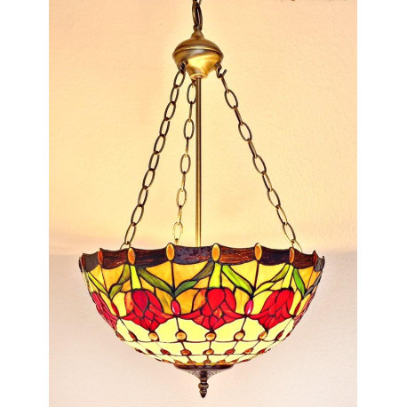 Tiffany Deckenleuchte im Tiffany Stil Deckenlampe Blumen B79