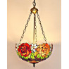 Tiffany Deckenleuchte Blumen im Tiffany Stil Deckenlampe B80