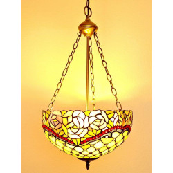 Tiffany Deckenleuchte im Tiffany Stil Deckenlampe Blumen B81