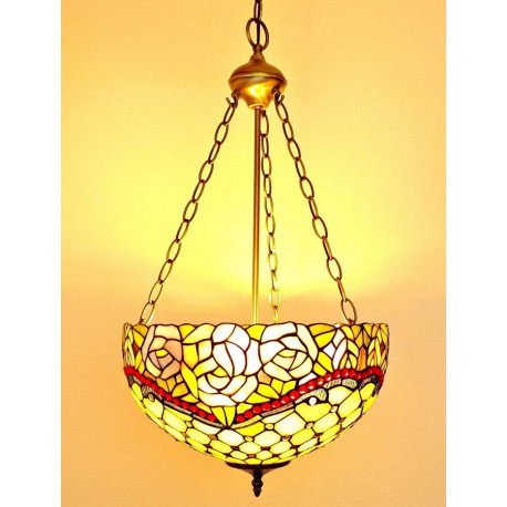 Tiffany Deckenleuchte im Tiffany Stil Deckenlampe Blumen B81