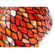 Tiffany Lampenschirm im Tiffany Stil orange S40-418