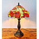 Tiffany Tischleuchte im Tiffany Stil rot gelb m25