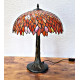 Tiffany Tischleuchte orange im Tiffany Stil Tischlampe m322
