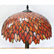 Tiffany Tischleuchte orange im Tiffany Stil Tischlampe m322