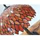 Tiffany Tischleuchte orange im Tiffany Stil Tischlampe m322