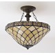 Tiffany Deckenleuchte im Tiffany Stil Deckenlampe gelb D204