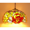 Tiffany Deckenleuchte im Tiffany  Rosen Stil F460