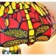 Tiffany Tischleuchte m. beleuchtetem Fuß im Tiffany Stil  Dragonfly T112