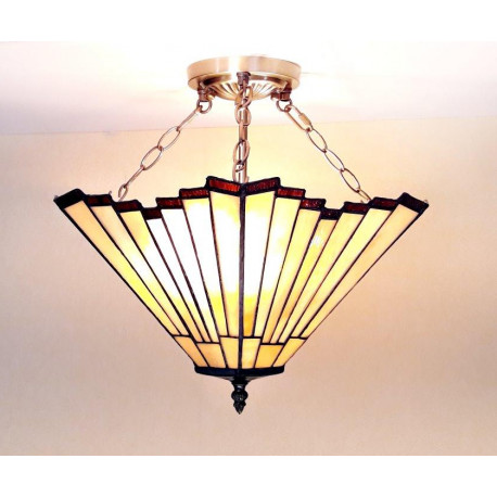 Tiffany Deckenleuchte im Tiffany Stil beige DT256
