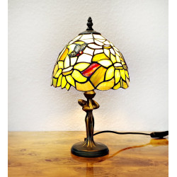 Tiffany Tischleuchte im Tiffany Stil Schmetterling M122
